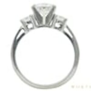 1 - 1.49 CT Round Cut 3 Stone Diamond Ring